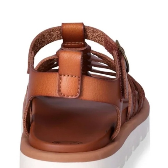 Wonder Nation Brown Leather  Gladiator Sandals EUC Size 9 - Picture 7 of 8